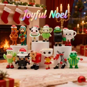 12-Piece Brainrot Action Figure Set, Cartoon Character Statues for Halloween Christmas Easter Decorations, Ideal Christmas Gift, Decor Figurine