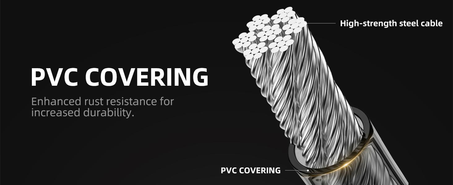 ROCKBROS Bike Lock Cable 4 Feet Bicycle Cable Lock with Mounting Bracket 2 Secure Keys 1/2 Inch Diameter