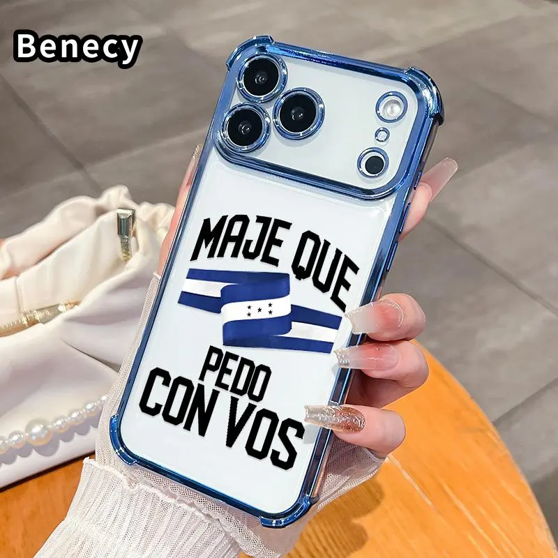 Honduras Spirit Call Pattern Phone Case Suitable for iPhone 18 Pro Max 17 16 15 Plus Air 14 13 12 11 E Four Corner Air Cushion Anti Drop Transparent Full Coverage Cover