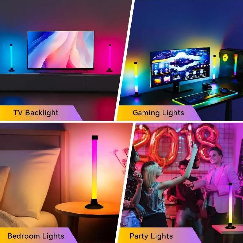 Smart RGB Gaming Ambient Light, Remote Control & USB Interface, APP Controlled, Tabletop Rhythm LED Lamp, Living Room Music Colorful Floor Lamp