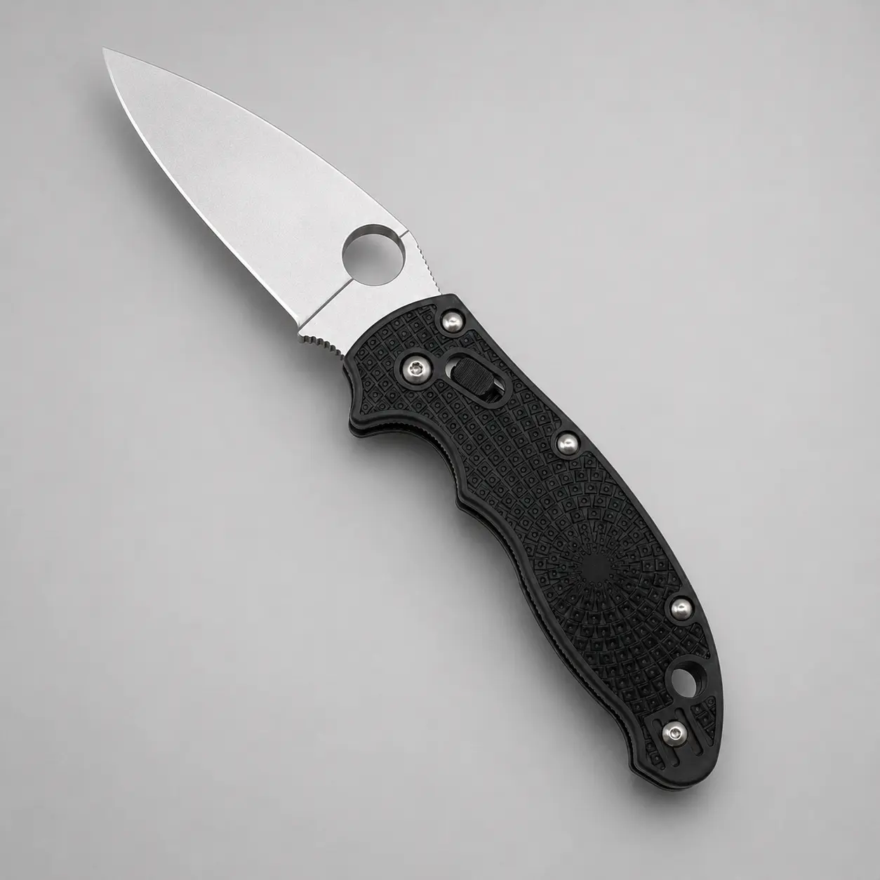 Comfort Grip EDC Knife C101 - FRCP Handle, 3.37in Drop Point BD1N Blade, Button Lock, Folding Knife for Outdoor, Ergonomic Use, Hiking