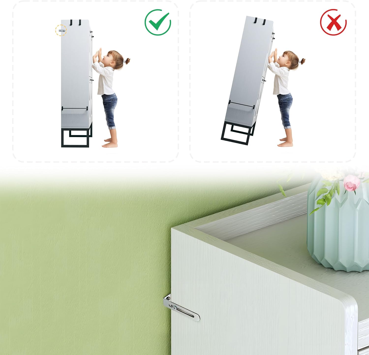 Shoe Cabinet with 4 Flip Drawers, Storage Cabinet with Mounted Rack & Adjustable Shelves, Narrow Shoe Cabinet with Metal Legs, White, for Entryway, Hallway Visit the HUAHUU Store