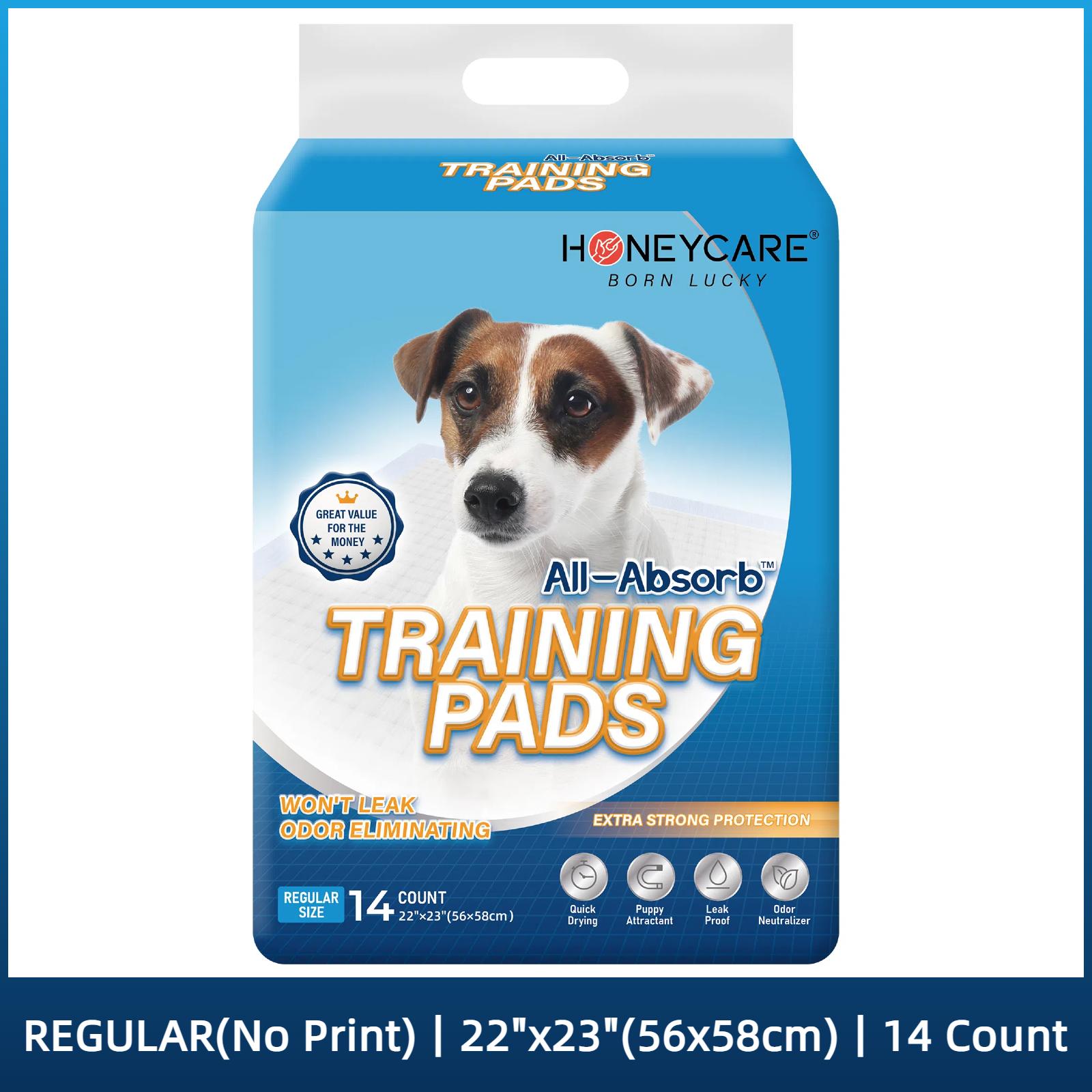 HONEYCARE :  All-Absorb Gigantic Dog and Puppy Training Pads, Incontinence Training Pads, Pee Pads