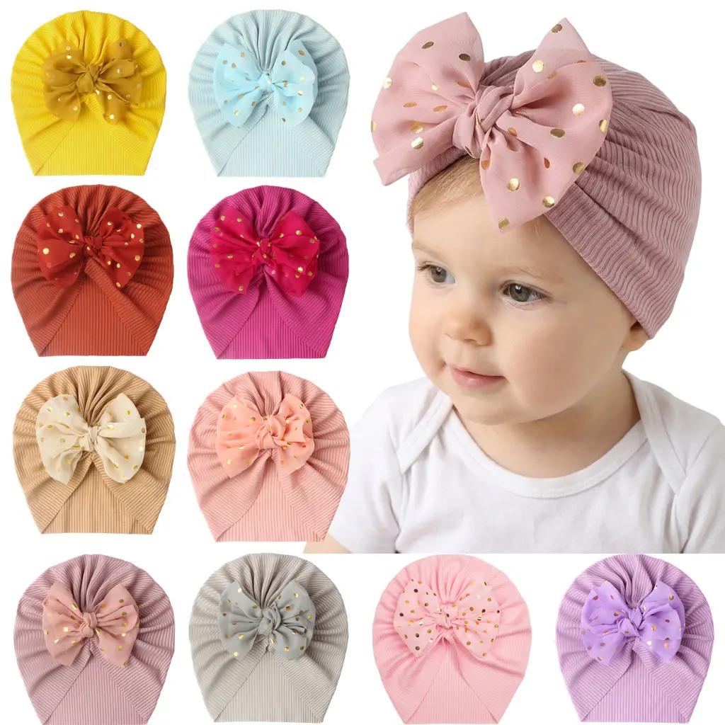 3-PCS  Baby Girl Caps with Disc Flower Newborn Toddler Caps Hats Baby Kids Knot Turban Headband Cap,summerwins,father'sdaygifts,campingessentials,campi