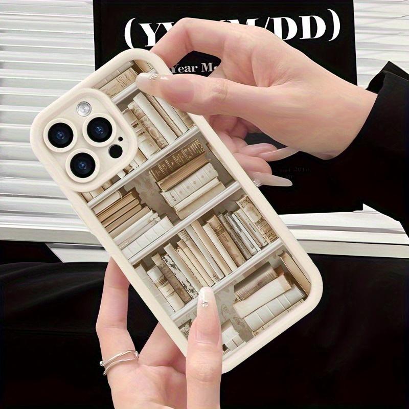 Neat Bookshelf Design Shockproof Phone Case for iPhone 17 E Air Pro ProMax iPhone16 15 14 Plus 13 12 Mini 11 X XS XR – Stylish and Creative Gift Idea for Couples or Friends, Comfortable Touch, High-Quality Protection