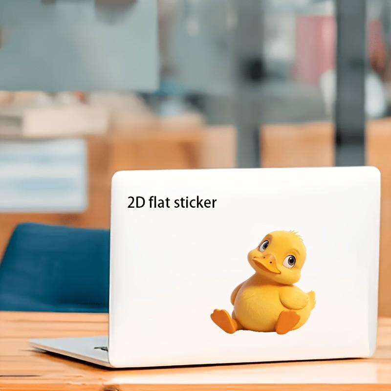 Cute Duck Heart Vinyl Sticker, Self-Adhesive, One-Time Use, for Cars, Trucks, Motorcycles, Windows, Walls, Glass, Metal, Ceramic