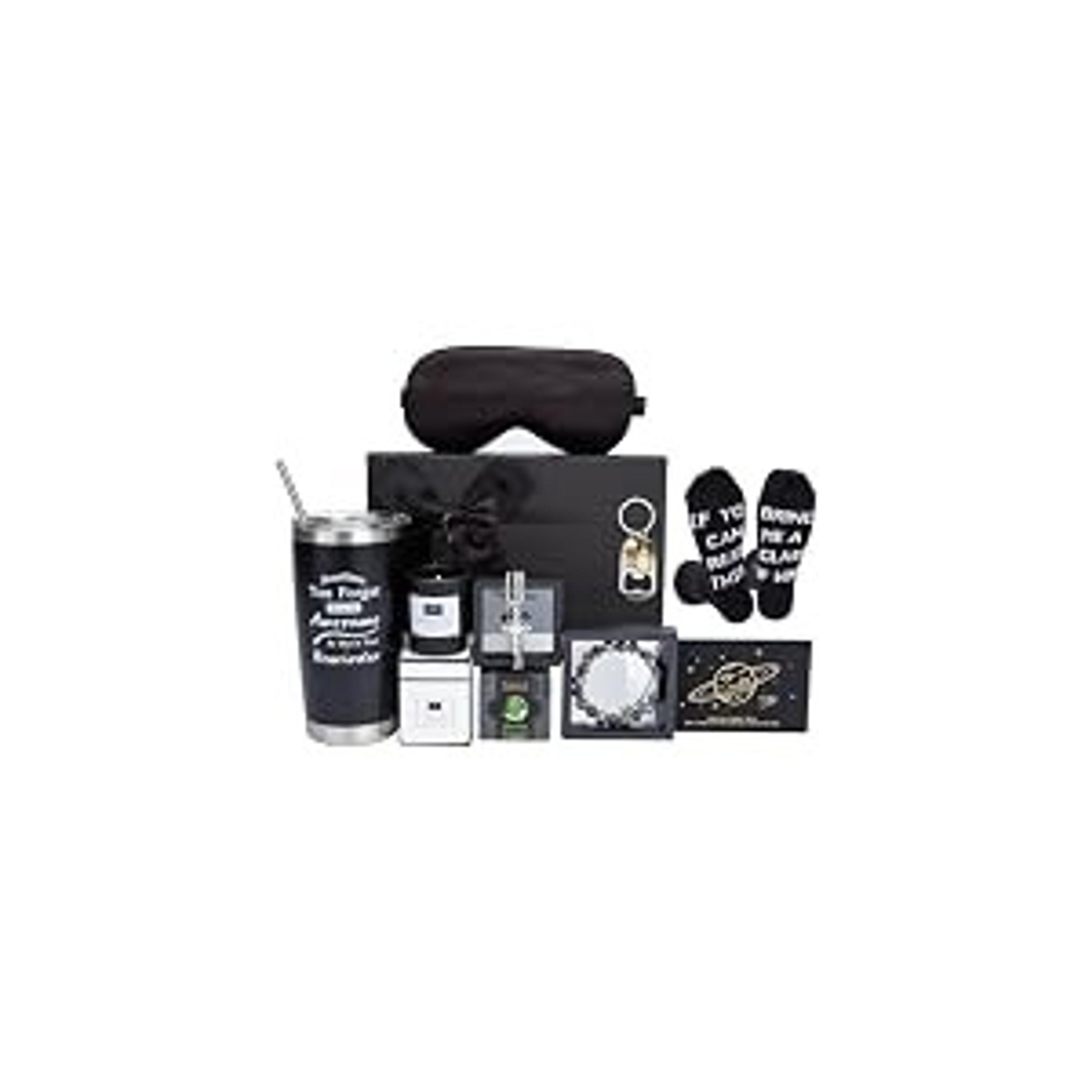 Birthday Gifts for Men Premium Gifts Baskets for Him Gifts Basket Ideas Set Thank You Gifts Man Retirement Gifts Father Birthday Presents for Dad Husband Boyfriend Box Christmas Gifts Baskets