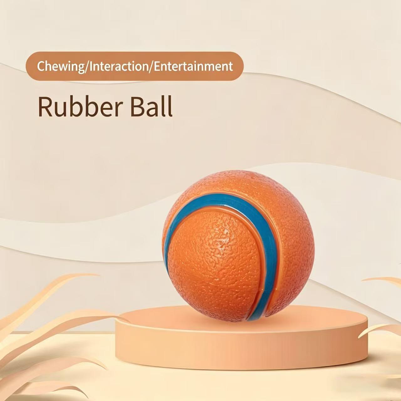 Dog toy: thickened sound-making elastic ball for self-entertainment, boredom relief, durable chewable tennis ball, teeth grinding, dog training, interactive pet supplies