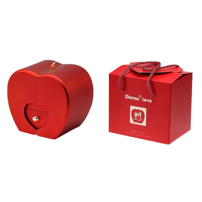 Jecanori Forever Red Roses Heart Box - Preserved Roses for Her | Cherished Gift for Girlfriend, Wife, Mom, Grandma