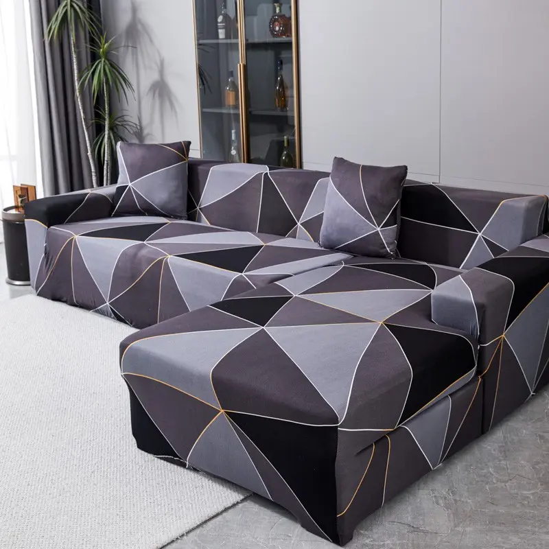 All-Season Elastic Milk Silk Sofa Cover, Stretchable Sofa Cover, 360-Degree Full Protection, Anti-Scratch, Dustproof, Fits 1-4 Person Sofas