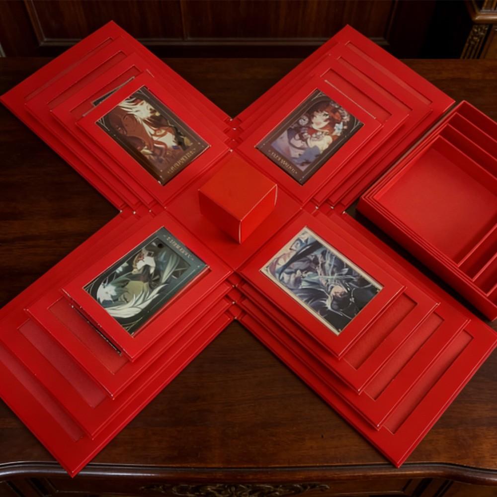 1count Five-Layer Square Album Box, Creative DIY Valentine's Day Surprise Gift Box, Couple Birthday Anniversary Gift Box