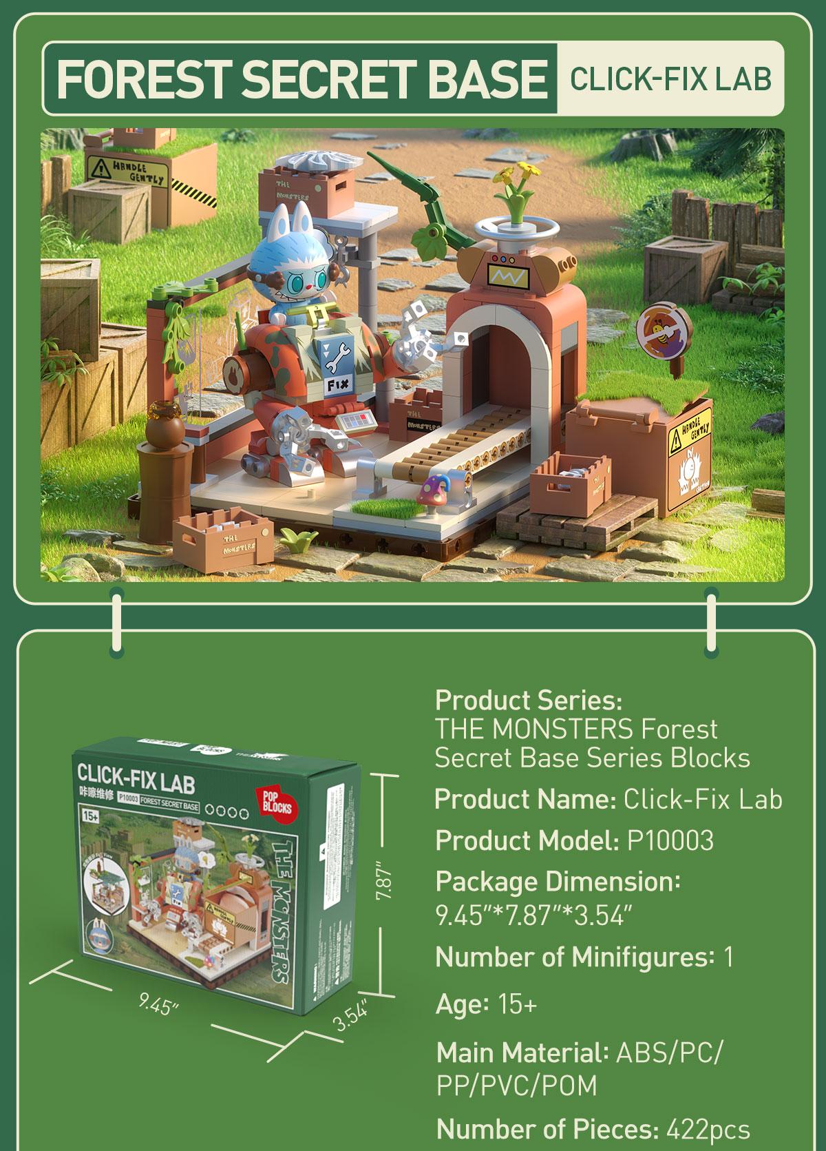 POP MART THE MONSTERS Forest Secret Base Series Blocks Part 1
