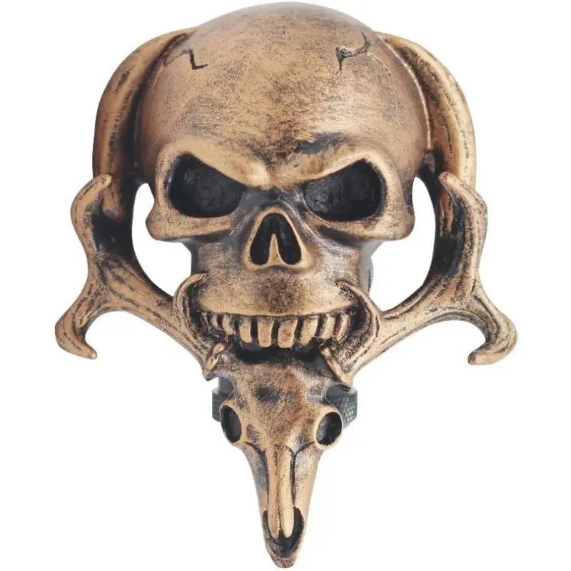 Skull with Beard Car Gear Stick Shift Shifter Knob Universal Manual Transmission or Automatic Transmission Without Lock Button