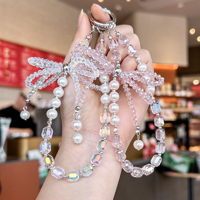 Women's Luxury Crystal Beaded Smartphone Strap - Multi-Functional Card-Ready Mobile Accessory with Tether Tab, Hands-Free Wristlet, Keychain & Protection Feature, Shiny, Accessories, Installation, Metal, Lobster Clasp, Charm, Lanyard, Custom Tether Tab, D Women's Luxury Crystal Beaded Smartphone Strap - Multi-Functional Card-Ready Mobile Accessory with Tether Tab, Hands-Free Wristlet, Keychain & Protection Feature, Shiny, Accessories, Installation, Metal, Lobster Clasp, Charm, Lanyard, Custom Tether Tab, D