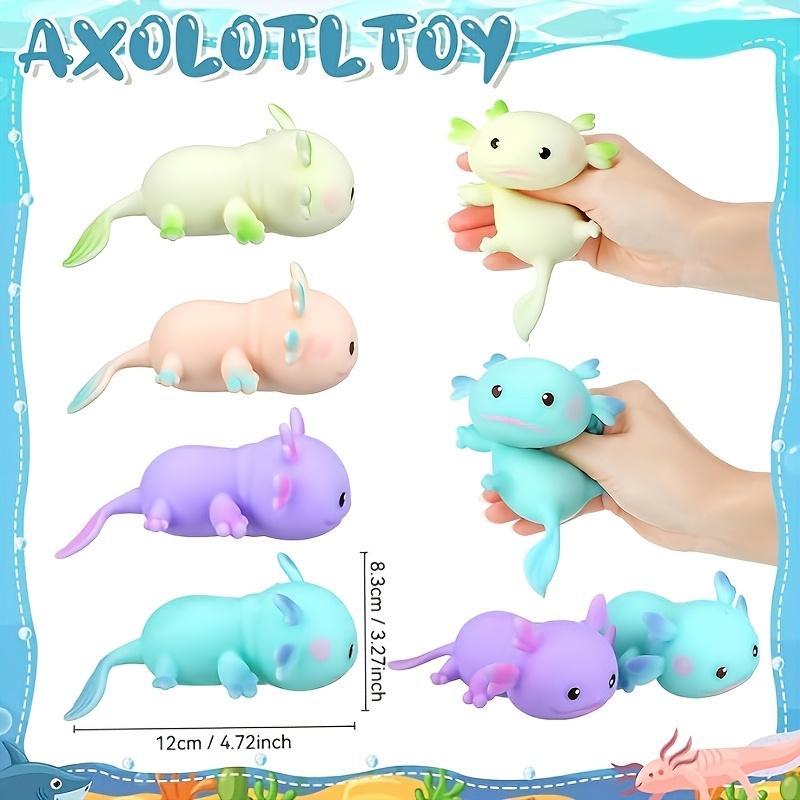 a2025Axolotl Unicorn Squishy Toys, Stress Relief & Sensory Fidgets for Adults, Unisex Gift for Christmas & Festivals, No Batteries Needed