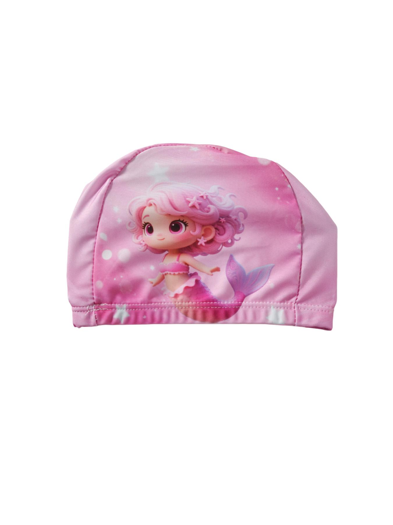 Ocean shaped children's swimming cap with cute animal patterns, suitable for swimming and beach play, comfortable and durable design, children's swimsuit accessories, suitable for swimming and beach play, suitable for infants and toddlers, 1 piece