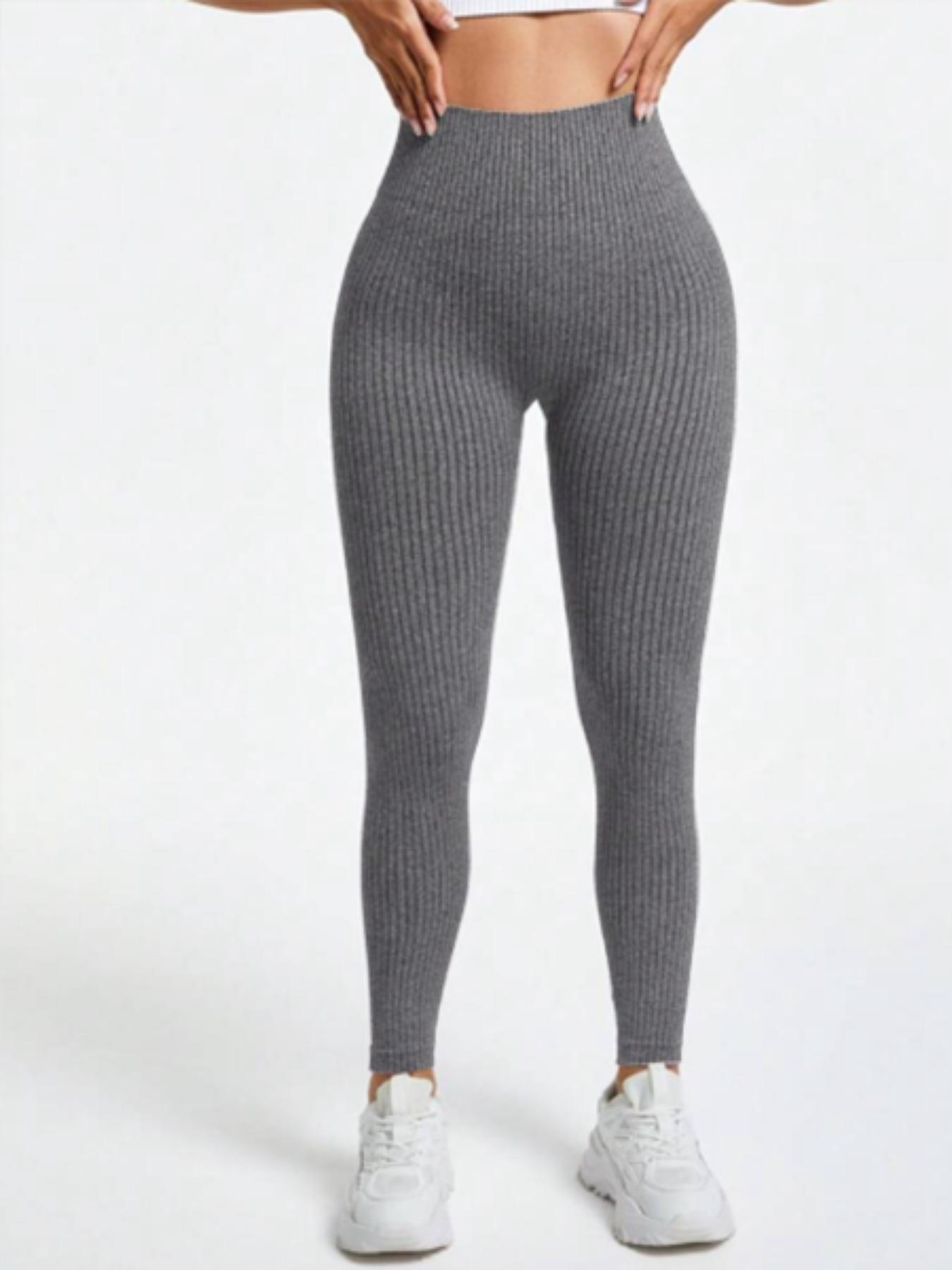 Women's High Waist Sporty High Stretch Leggings, Casual Comfortable Breathable Tight Fit Pants, Ideal for Yoga Gym Running, All-Season Women's Sports Wear