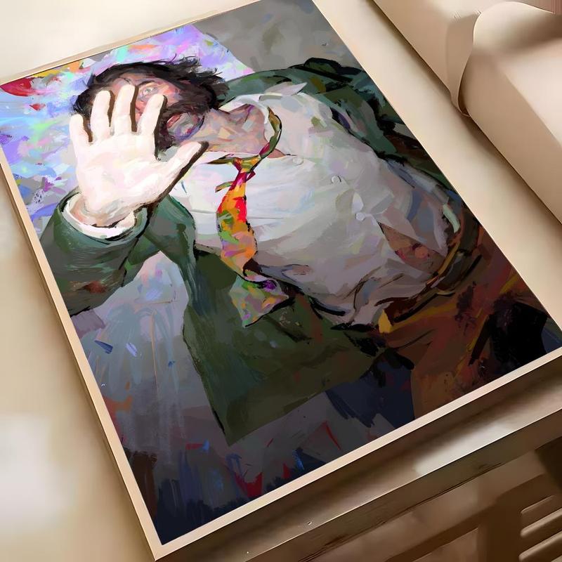 Ad Astra D-Disco Elysium Poster HD Waterproof Self-Adhesive Art Vibrant Wall Print for Living Room Bedroom Bar Parlor Home Decor Gift Fade-Resistant Easy-Apply Durable Dly Artwork