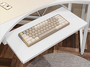 SEDETA Corner Desk with Tray and LED Lights Small Computer Desk Gamer Desktop Desktop Workstation Furniture