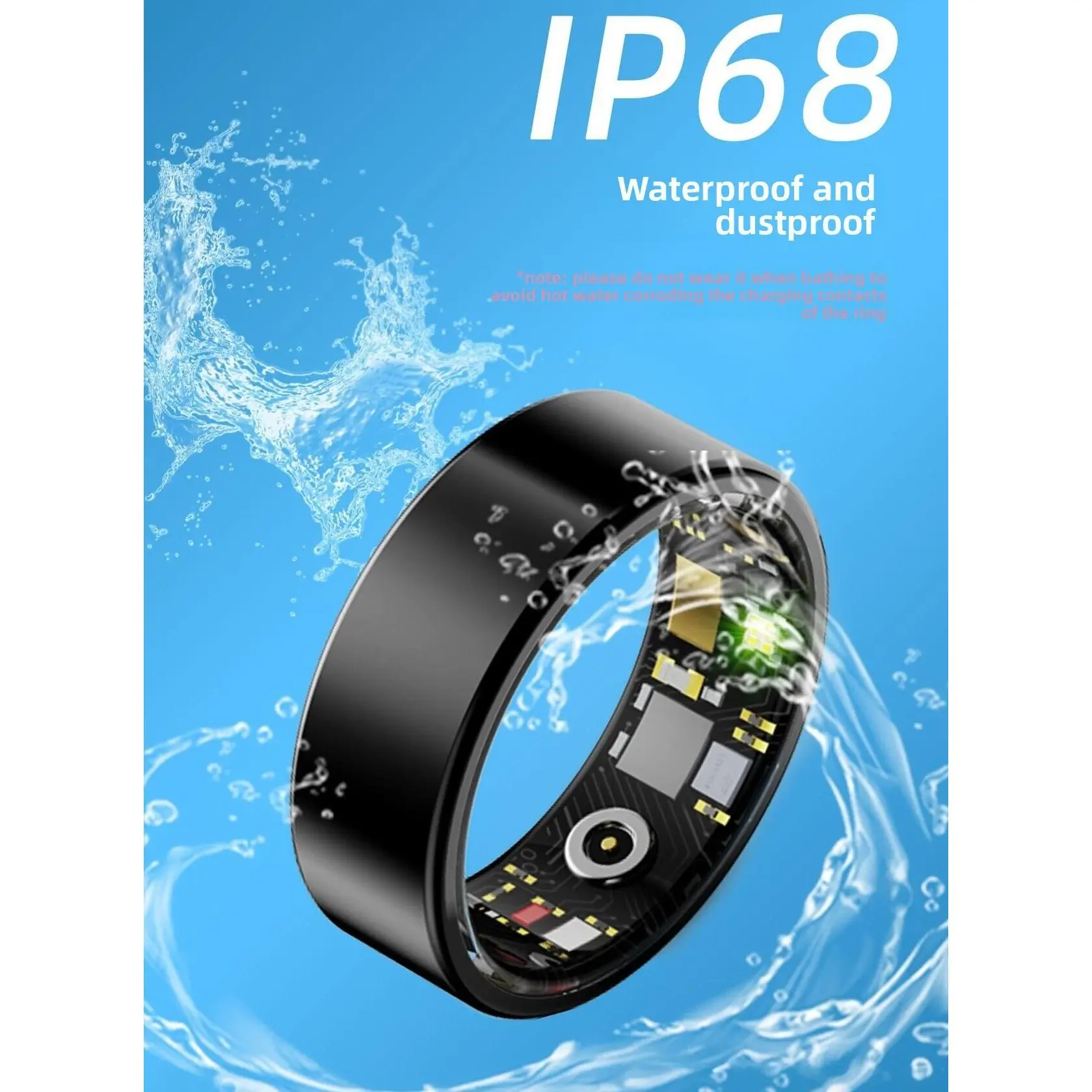R11 Smart Bluetooth Wear Couple Ring Ring Steps Sleep Heart Rate Blood Oxygen Pressure Step Count Sports Ring