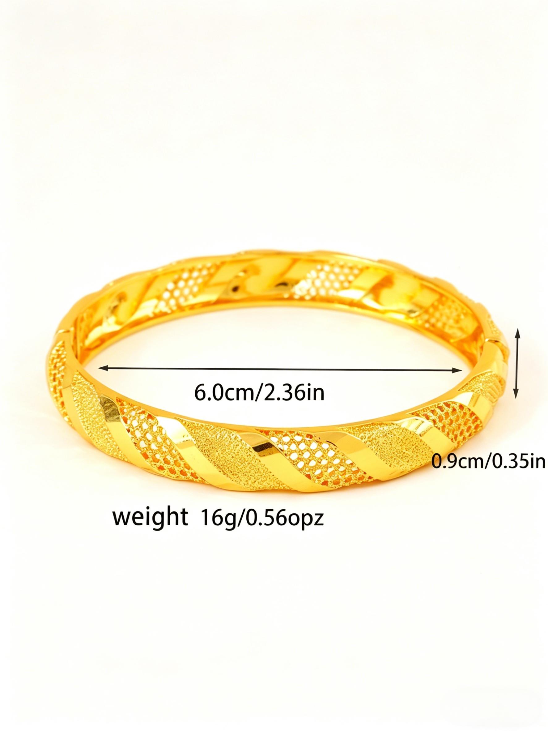 Dubai Gold Plated Women's Fashion Cuff Bracelet, Handmade Ethnic Style, Luxury Wedding Bangle, African Nigerian Bridal Jewelry