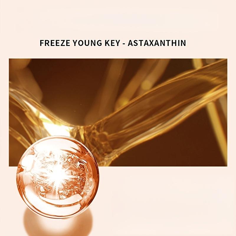 30pcs Single-Use Astaxanthin Raw Serum, Moisturizing and Hydrating, Brightening and Hydrating, Firming and Lifting, for Smoother, Firmer Light Beige - Contains Rice, Alcohol-Free Formula, Suitable for Sensitive and All Types, Skincare