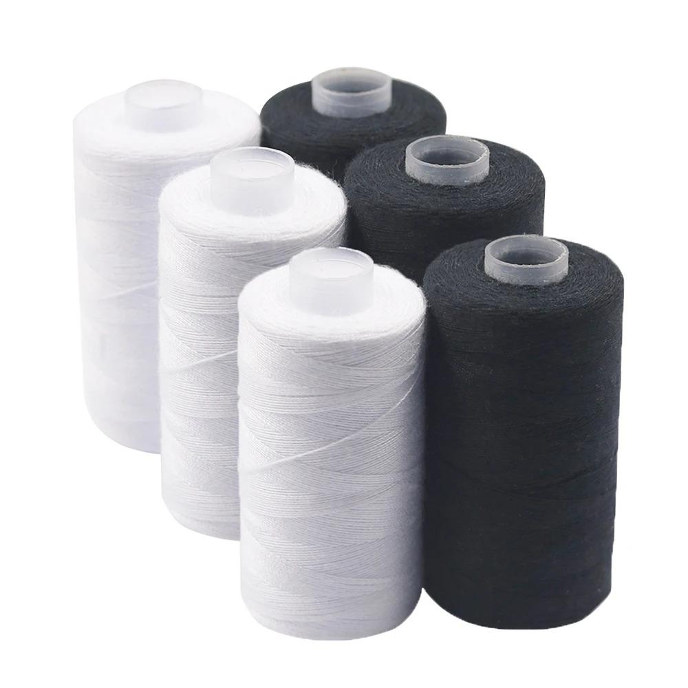 4 Pack Durable Polyester Thread 500m, Generous Length, Strong Sewing Threads for Clothing, and, Ideal for Sewing Supplies, Sewing Machine Thread
