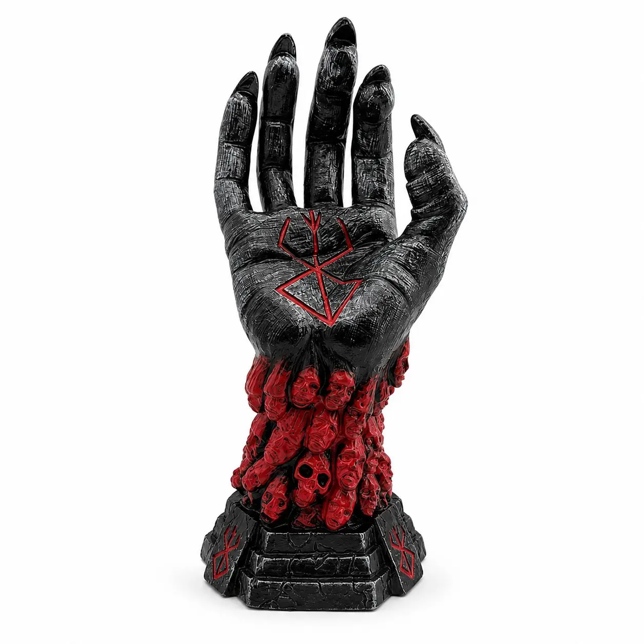 Dark Fantasy Hand Statue, Gothic Horror Desk Ornament, Palm Sculpture, Halloween Home Decor, Unique Art Piece