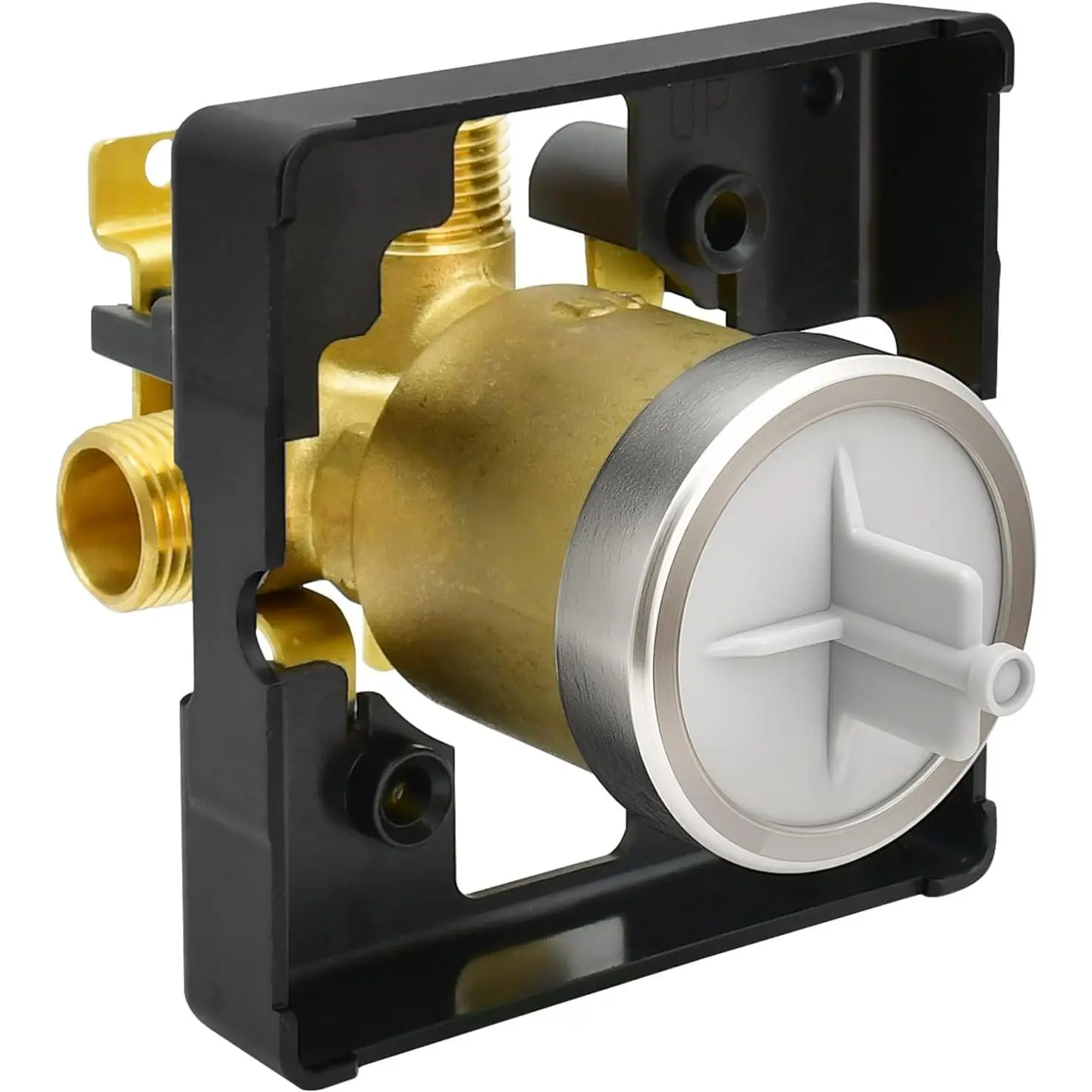 R10000Shower Valve Replacement for Delta MultiChoice Universal Valve, 3-Port 1/2 Inch Universal Connection, Brass Construction