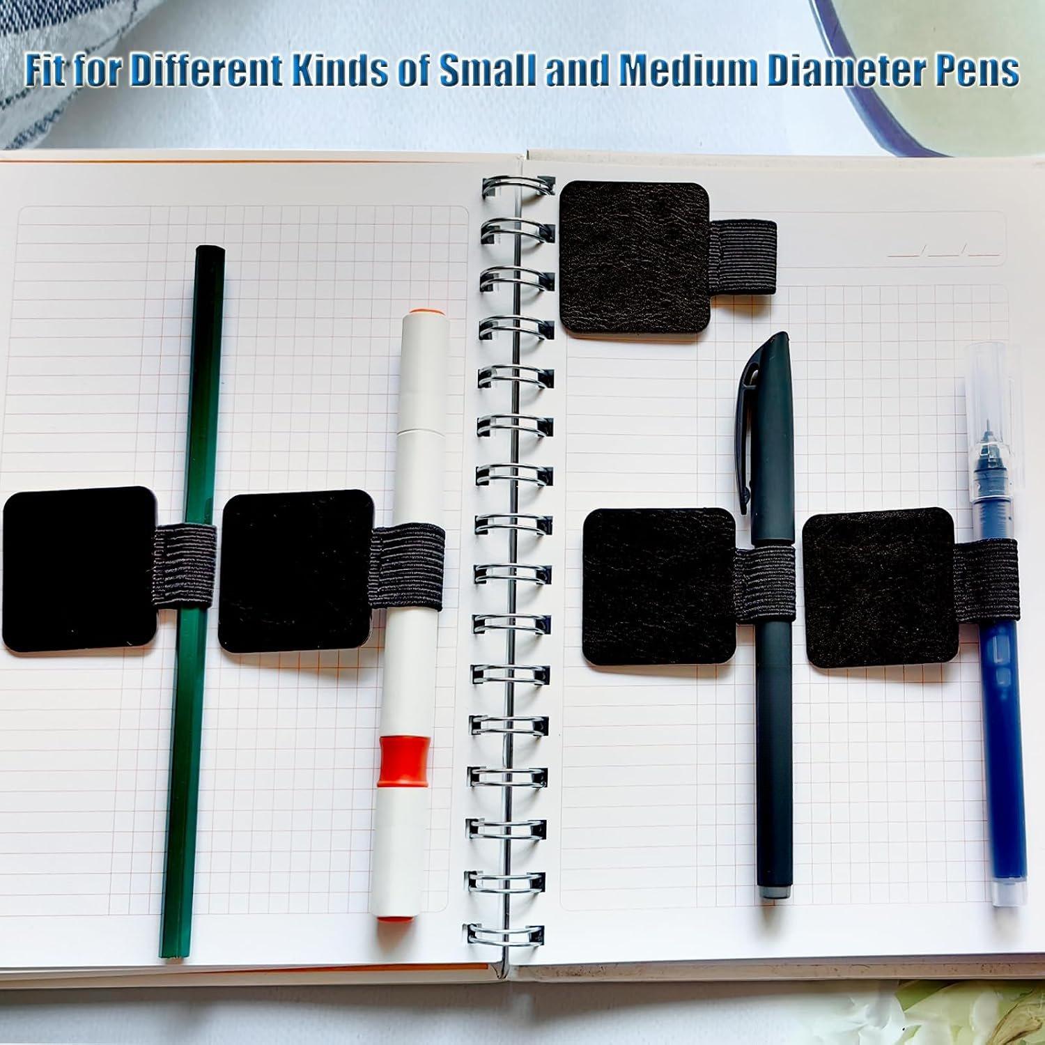 16 count Notebook Pen Loop Holder,Self Adhesive Leather Pen Holder for notebook,Pencil Elastic Loop Designed for Notebooks,Journals,Calendars,Planners,Tablet Case for School,Office 16 count Notebook Pen Loop Holder,Self Adhesive Leather Pen Holder for notebook,Pencil Elastic Loop Designed for Notebooks,Journals,Calendars,Planners,Tablet Case for School,Office