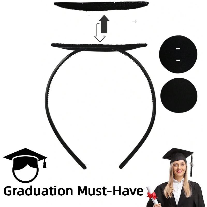 Graduation Hat Headband, No-Need Traditional Cap, Hair Styling Accessory, High Aesthetic Graduation Gift, Optimize Graduation Look