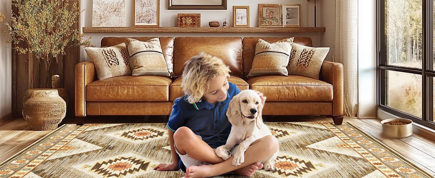 BESTSWEETIE 8*10/9*12/10*14 LARGE SIZE Washable Rugs for Living Room, Boho Rugs Area Rug Carpet Non-slip Large Area Rugs for Living Room Bedroom Indoor Outdoorfun BESTSWEETIE 8*10/9*12/10*14 LARGE SIZE Washable Rugs for Living Room, Boho Rugs Area Rug Carpet Non-slip Large Area Rugs for Living Room Bedroom Indoor Outdoorfun