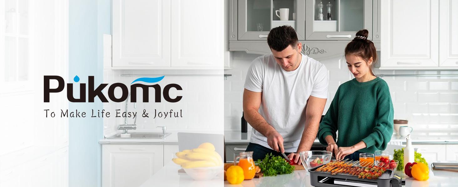 Pukomc 1500W Electric Indoor Grill – Smokeless, Non-Stick with Removable Plates, Temp Control & 3 Mini Raclette Pans – Compact & Mess-Free Pukomc 1500W Electric Indoor Grill – Smokeless, Non-Stick with Removable Plates, Temp Control & 3 Mini Raclette Pans – Compact & Mess-Free