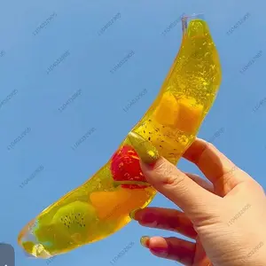 Big Banana Stress Ball Fidget Toys Big Slushy Banana Squishy Toys Squeeze Ball ASMR Anti Stress Relief Toys for Adults & Kids