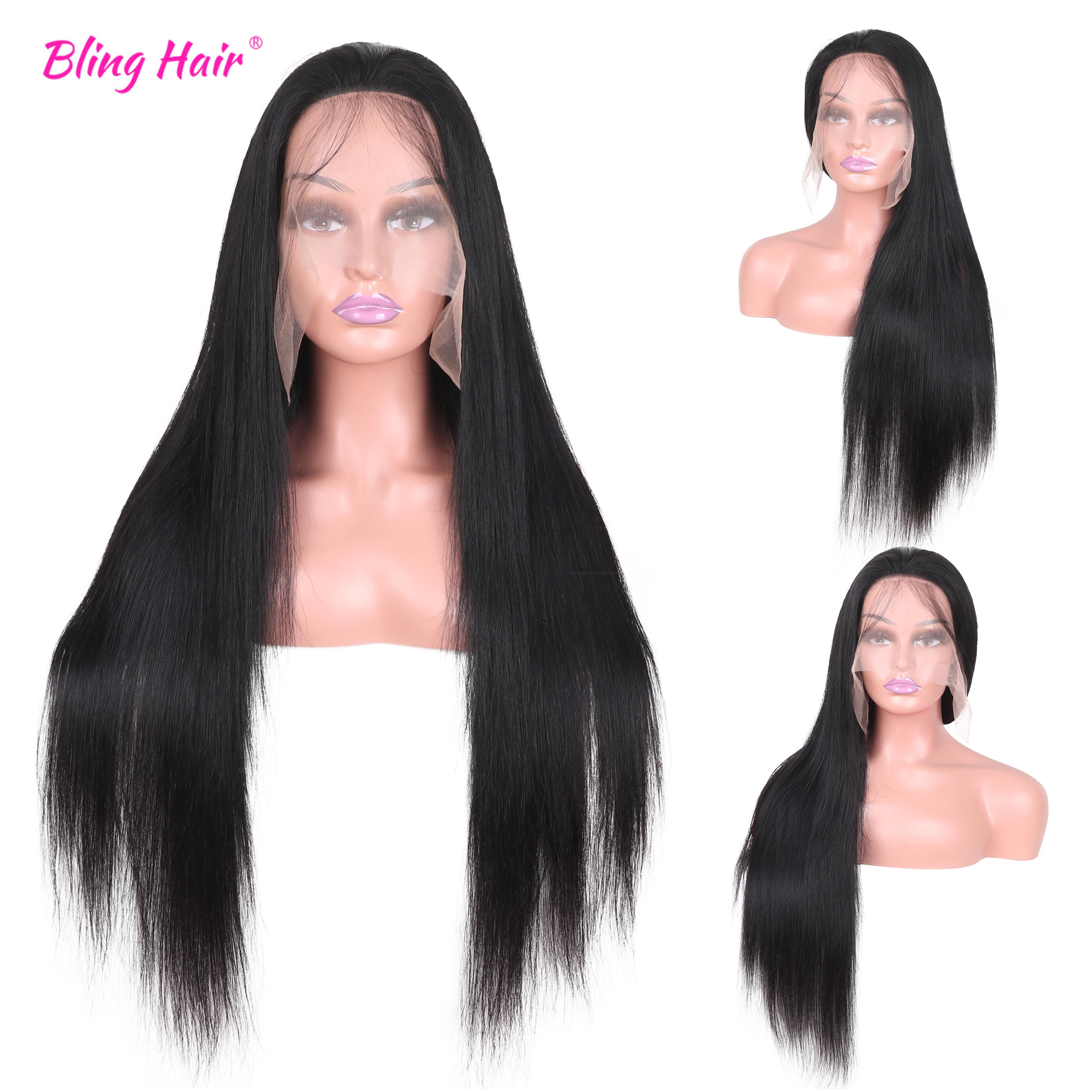 Bling Hair 4x4/13x4/13x6 Straight/Body Wave Human Hair 180% Density Lace Front Wigs Real Hair Natural Color Pre Plucked Lace Frontal Wigs Brazilian Remy Lace Closure For Women TikTokShopBlackFriday