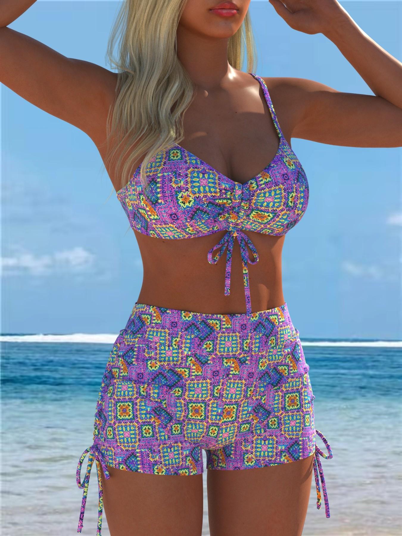 Women's Fashion Split Bikini, Stylish Two-Piece Swimsuit, Perfect for Beach & Pool, Trendy Summer Swimwear, Comfortable & Chic Design