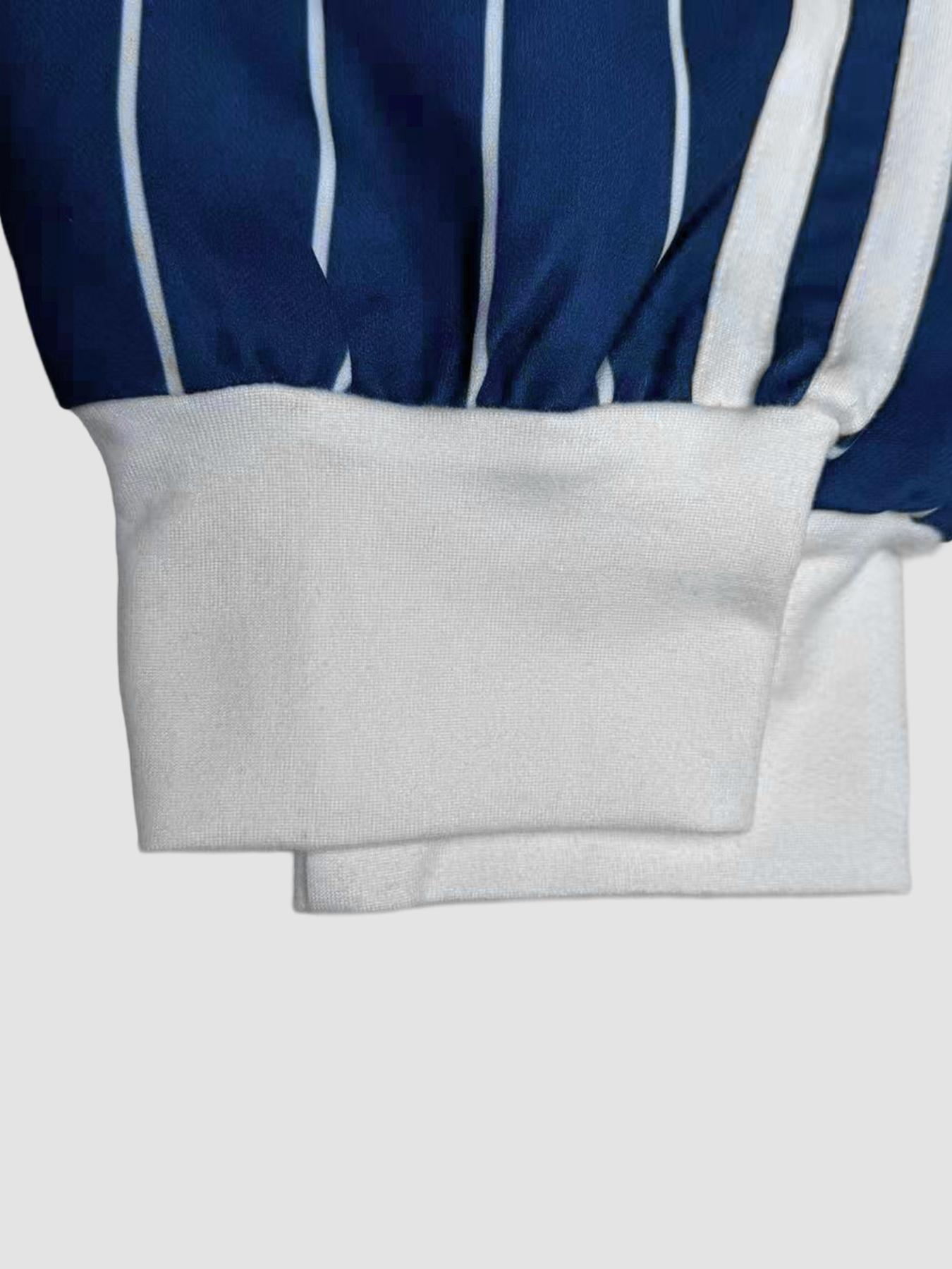 Women's Striped Long Sleeve V Neck Loose Fit Casual Comfortable Top, Spring & Fall Fashion, Moderate Fabric Thickness Kint Style