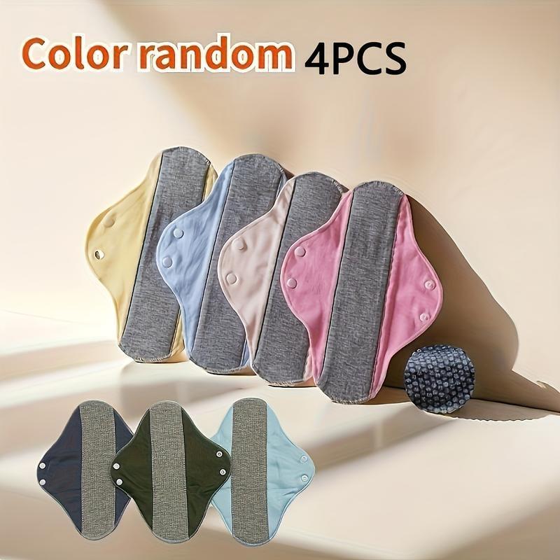 Perfect Gift for Seniors and Women, 4-Pack Graphene Sterile Leak-Proof Washable Incontinence Pads, Ideal for Elderly Care