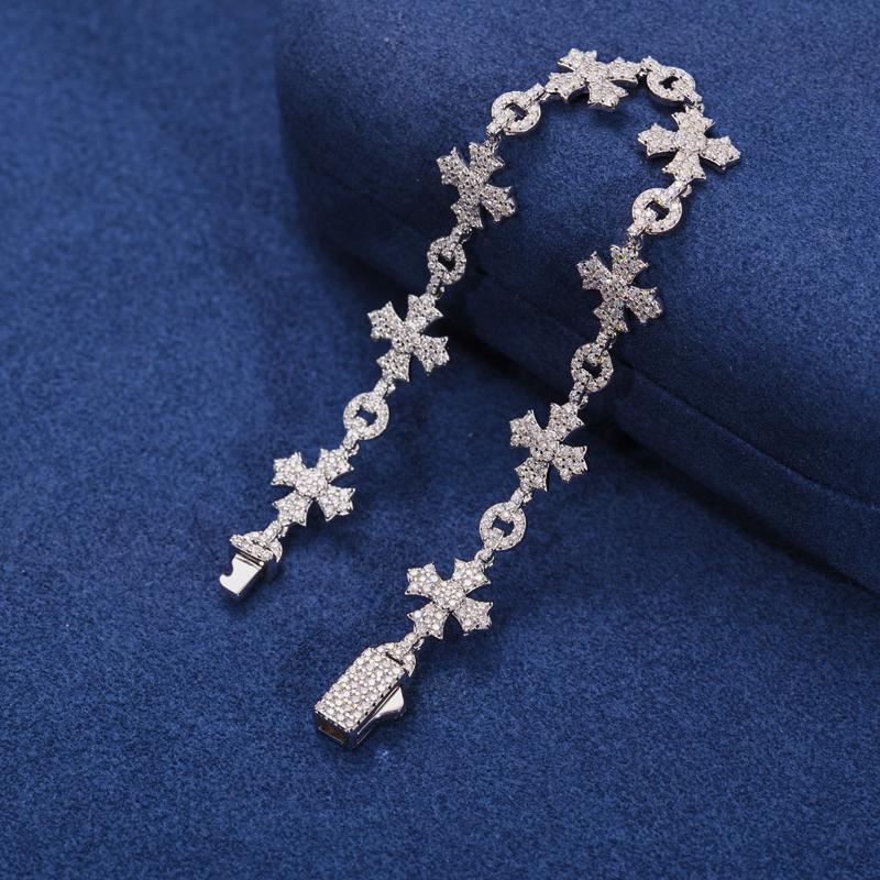 【#BS9250104】  Sparkling Chain Bracelet 100% 925 Sterling Silver Jewelry