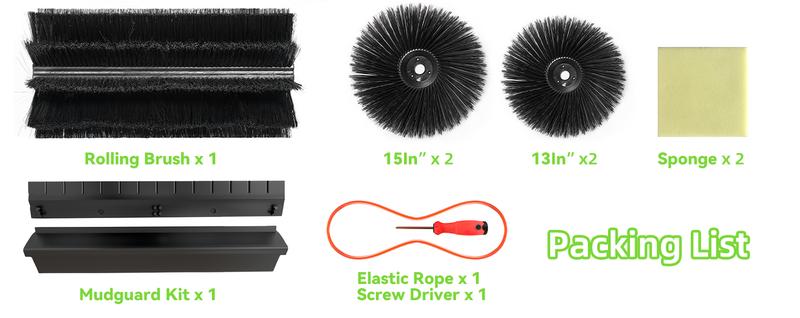 41" Walk-Behind Hand Push Floor Sweeper, 15-Gal Large Capacity, Folding Handle, 46000 SqFt/Hour, Ideal for Large Area Cleaning in Stores, Farms, Stable, Indoor & Outdoor Use