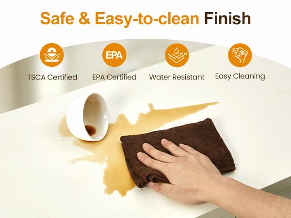 RoyalCraft Makeup Vanity Desk with Drawers, Large Extendable Corner Table for Working,Studying,Drawing, Sewing, and Nail Care, Modern Dressing Table & Home Office Desk for Bedroom, Makeup Vanity Without Mirror (White,beige)