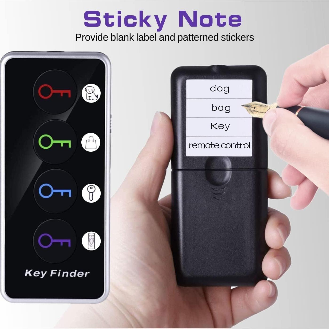 Key Find Tool, Wireless Remote Key Find Locator, RF Item Locator Tags with 131ft Working Range, Smart GPS Tracker for Wallet Key Phone