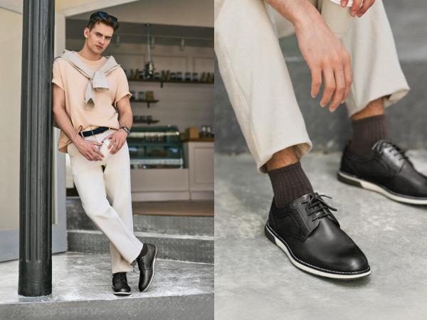 【Live Exclusive】Bruno Marc Men's Wide Fit Casual Dress Sneakers