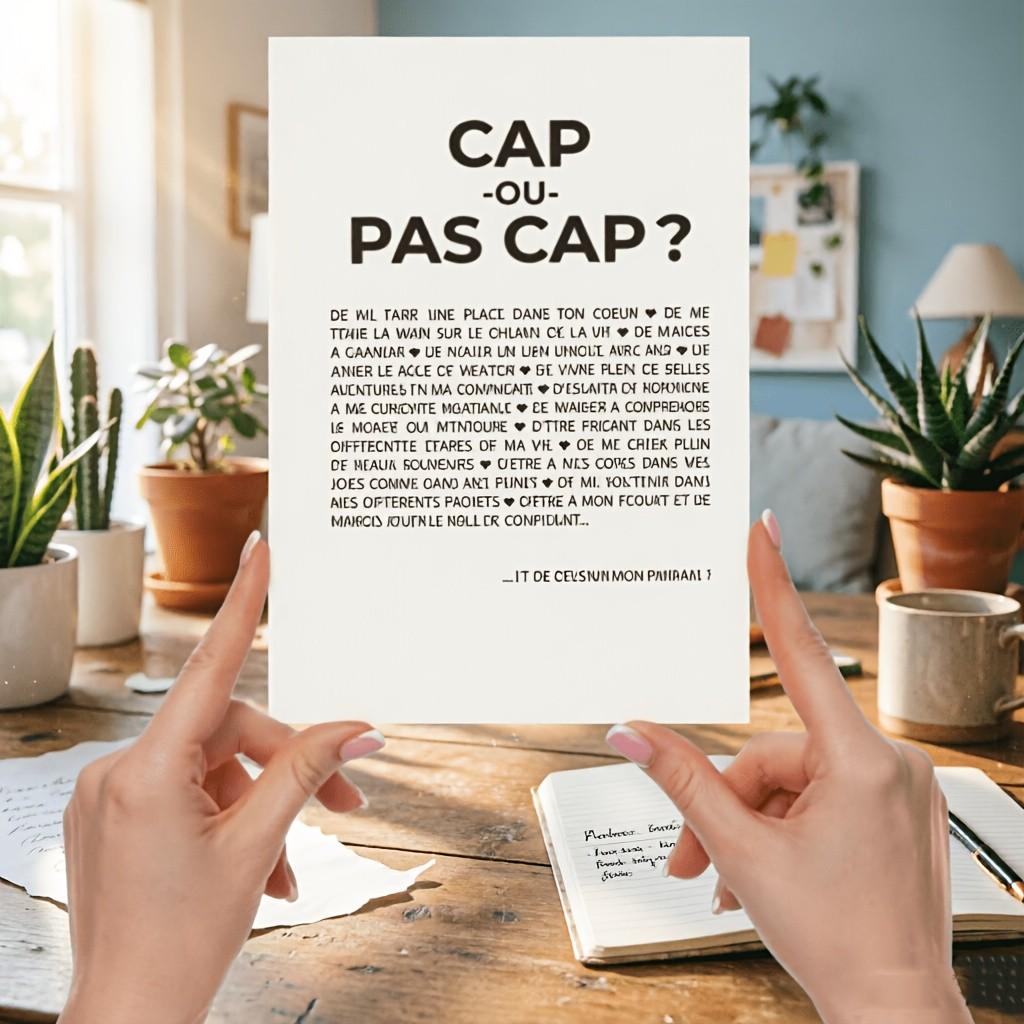 10 French Edition 'dare or Not' Godfather Invitation Cards, Creative Challenge Cards for Baptism/birthday, Heartfelt Family Gifts