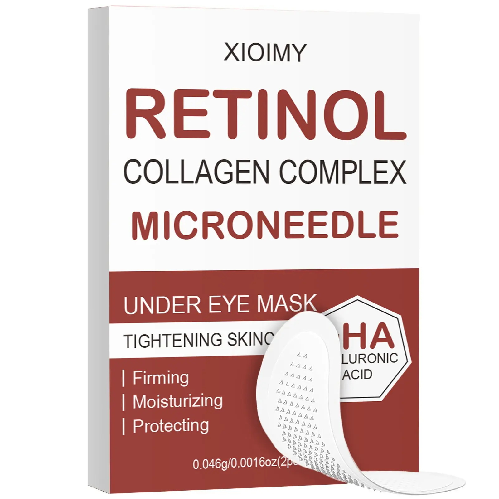 2pcs Hyaluronic Acid Dissolvable Microneedle Eye Mask, Deep Penetration, Triple Action, Suitable for All Skin Types, Micro Needle Patch
