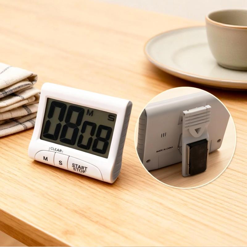 Large Screen Multi-Function Electronic Timer, Magnetic Design, Countdown, Alarm Clock, Stopwatch, Kitchen Baking Timer, Office, Gym, Home Use