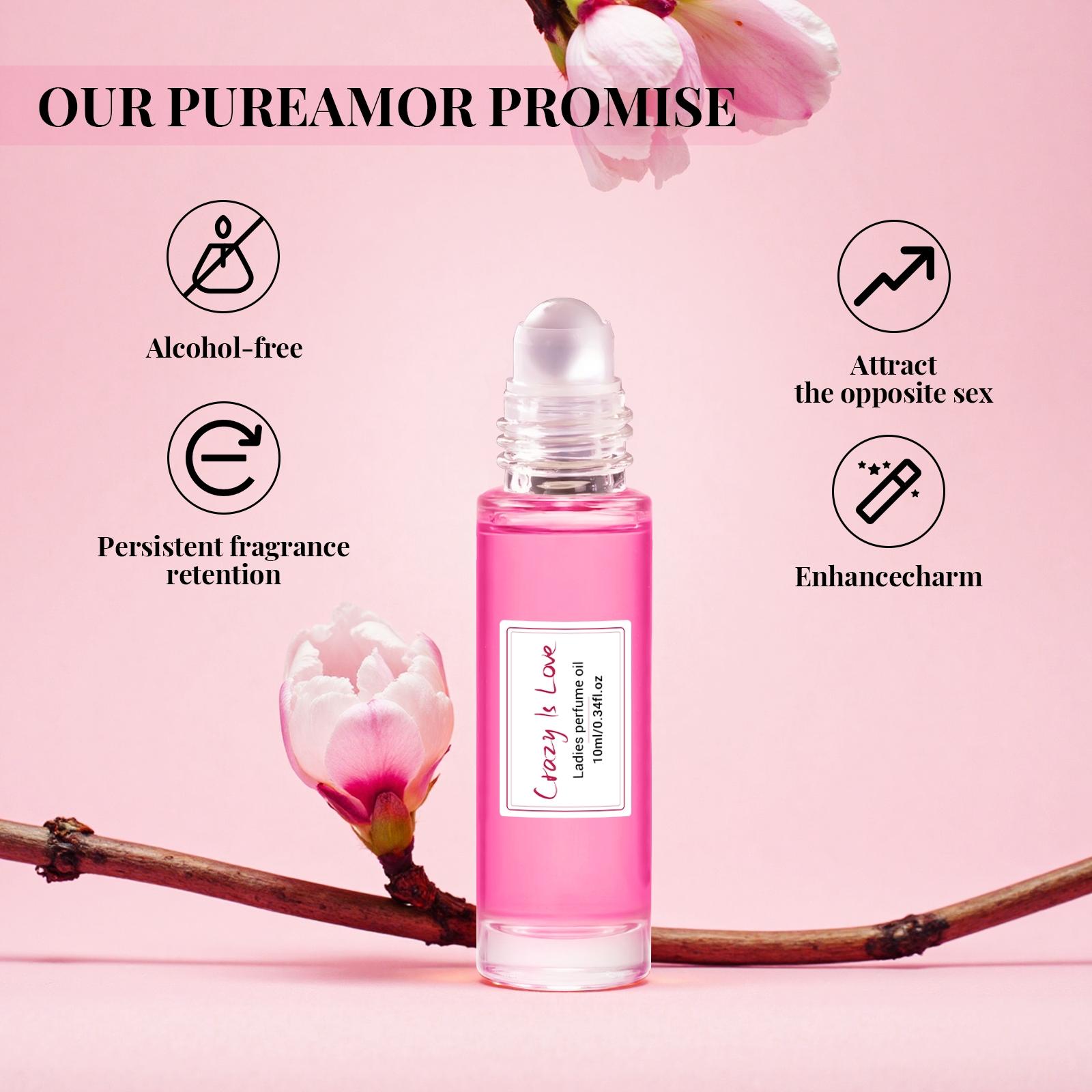 Pure Precision 10ML Portable Perfume, Floral Scents Perfume, Romantic Floral Scent, Non-Toxic Liquid, Single Item Pack, Charm Follows You, Floral Eau Perfume
