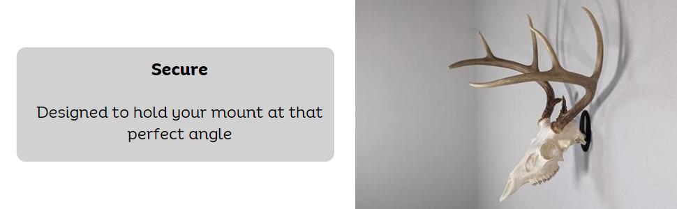 Easy European Mount Skull Hanger - Made in The USA with American Steel - Whitetail Deer Skull Hook mounting System - Euro Mount kit - Quick Install - Hog Bear Antelope Coyote