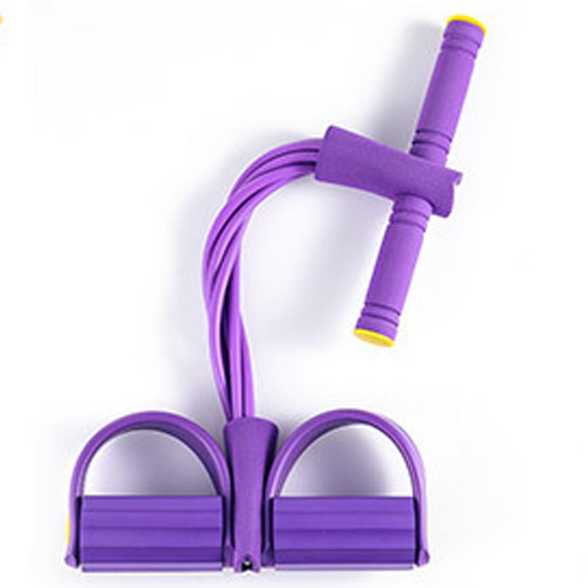 Multifunctional Tension Rope 6 Tube Designs, Gym Accessory Pedals, Ankle Pullers for Training, Leg Pulls, Yoga, Stretching