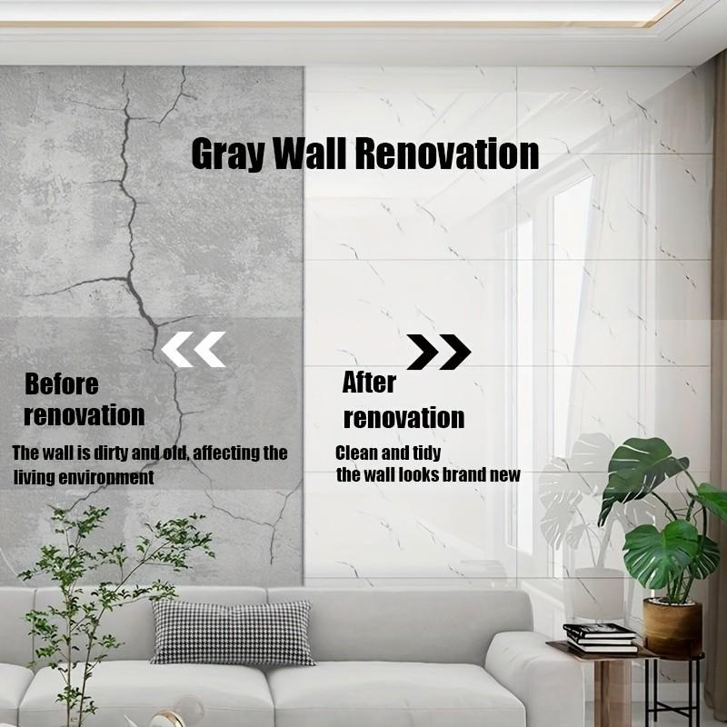 30cm X 30cm Marble Wall Sticker, Peel and Stick Tile Floor Decal, Easy Installation, Bathroom Kitchen Bedroom Living Room Home Decor Wallpaper